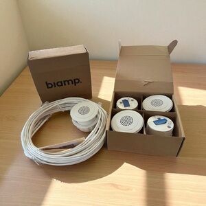 Biamp White Noise Cancelling Set of 5 Speakers with cable